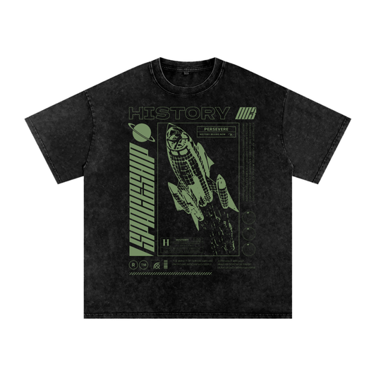 HISTORYBEGINSNOW Snow Washed Oversized T-Shirt
